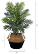 3ft. Artificial Areca Palm Tree with Handmade Jute & Cotton Basket DIY KIT