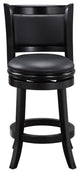 Augusta Swivel Counter Stool, Black