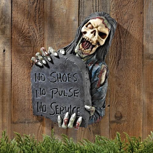 No Shoes No Pulse No Service Sign