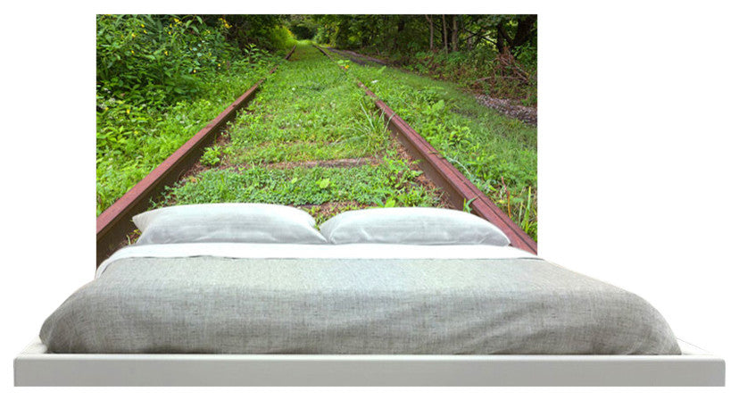 "Railway Track Green" Headboard