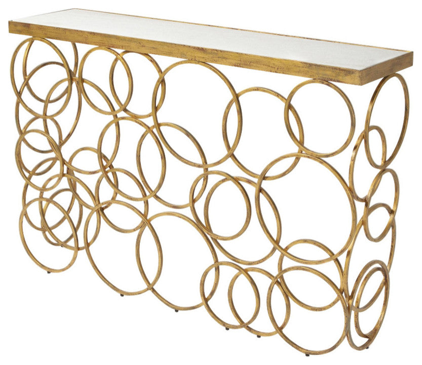 Ring Console, Antique Gold