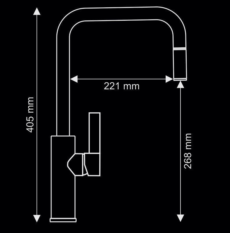 Luz Mono Shower Faucet, Brushed Nickel