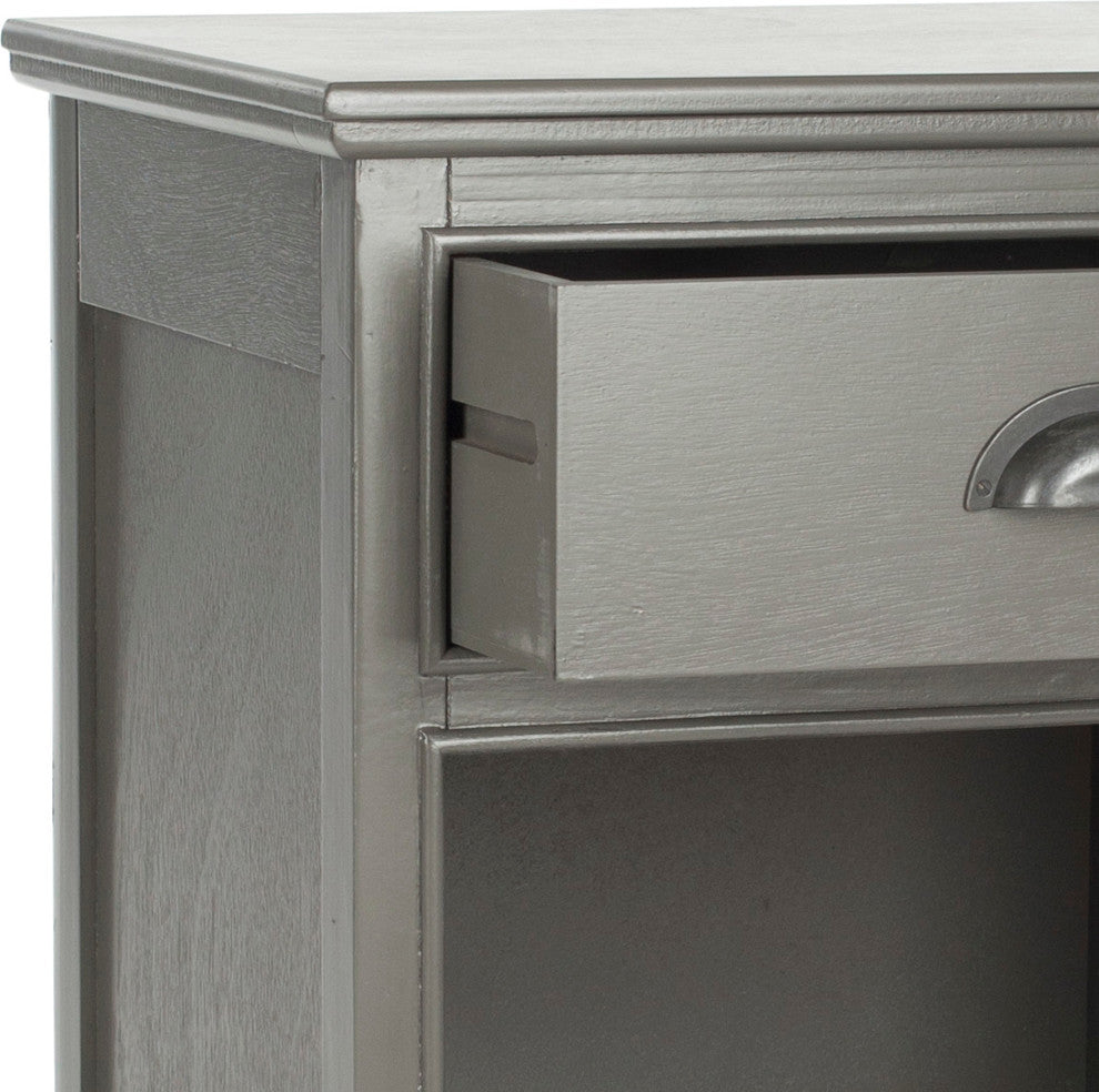 Safavieh Griffin 1-Drawer Side Table, Gray
