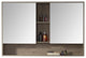 Fine Fixtures Surface Mount Bathroom Medicine Cabinet, Grey.
