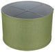 Classic Drum Burlap Lampshades, Khaki Green, 16"