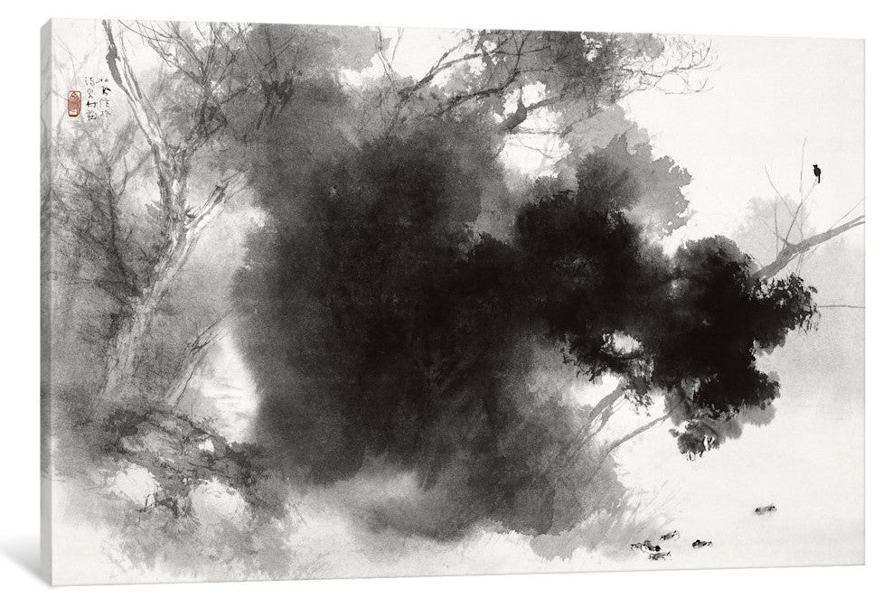 "Birds At Roost" Wrapped Canvas Art Print, 40x26x1.5