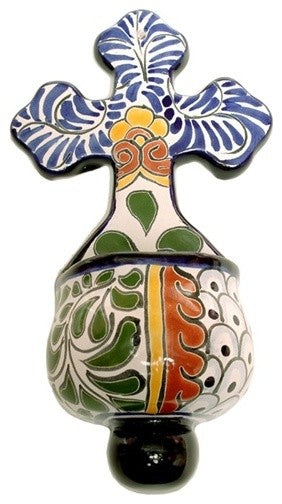 Holy Water Font 5.75"W x 10.5"H, Decoration C