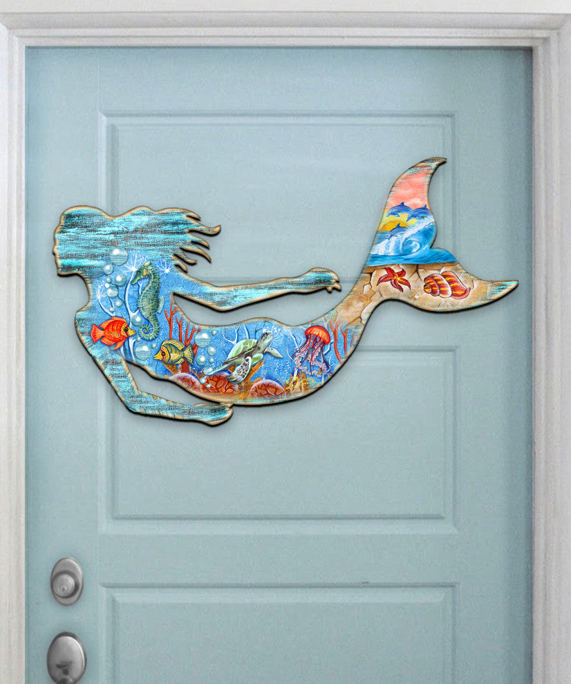 Oversized SeaWorld Mermaid Outdoor Decor