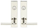 Sequoia Lever, Tubular Entry, Double Cylinder, Polished Stainless Steel