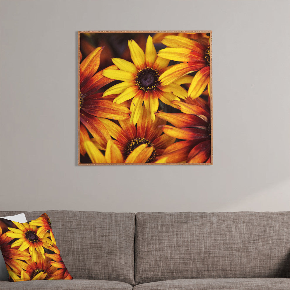 Deny Designs Shannon Clark Sunshine Petals Framed Wall Art