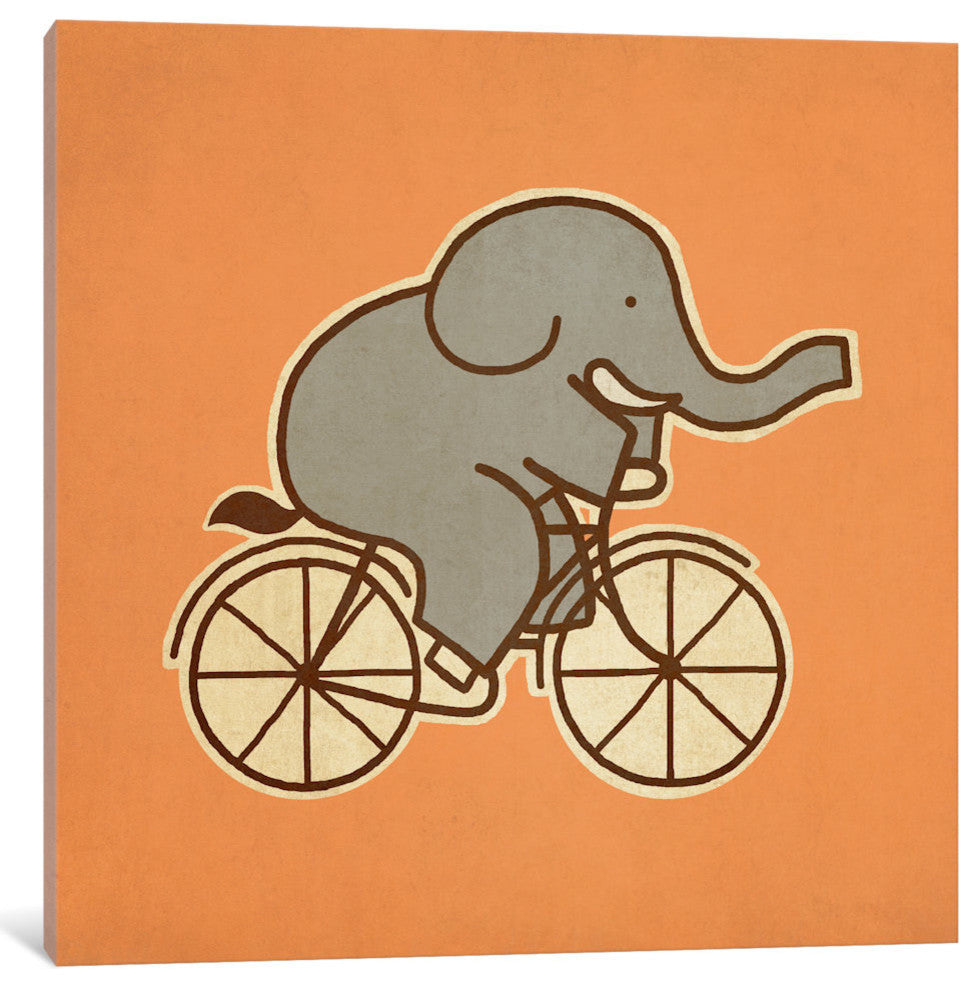 "Elephant Cycle #1" by Terry Fan, 37x37x1.5