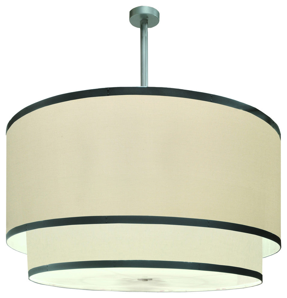 72W Cilindro 2 Tier Textrene Pendant