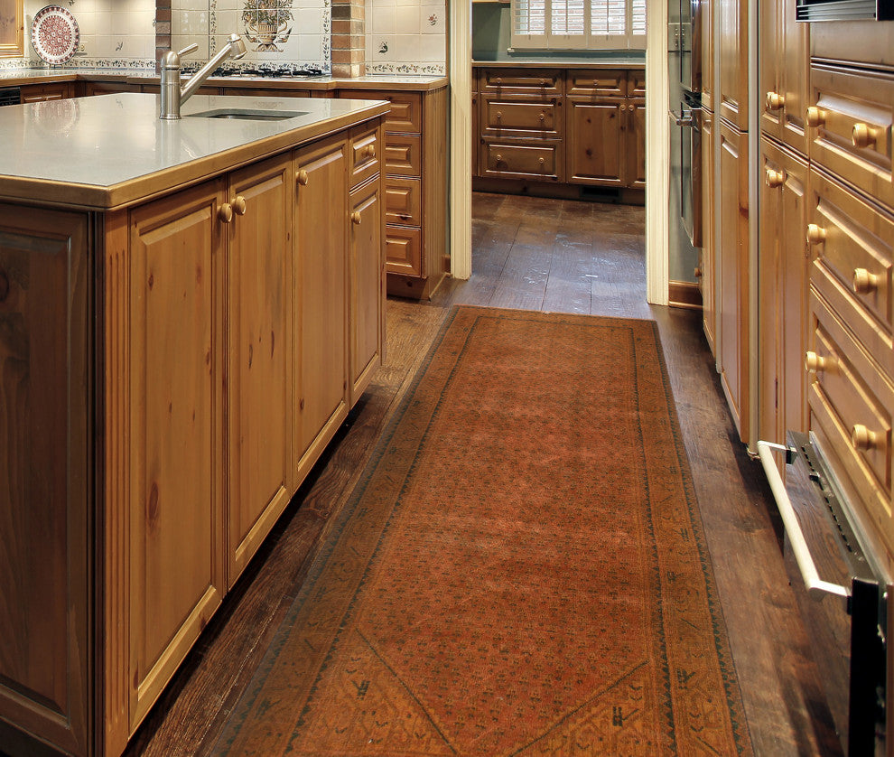 Vintage Distressed Doto Rust Runner