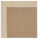 Zoe-Raffia Machine Tufted Rectangle Rug, Ecru, 4'x4'