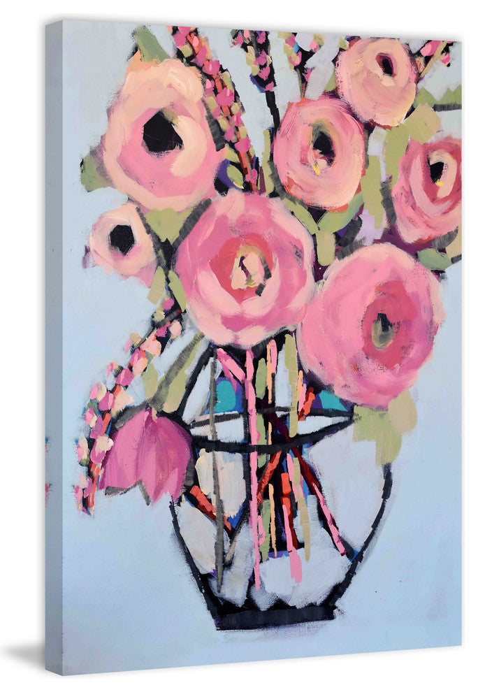 Marmont Hill, "Lots of Pink Flowers" by Michelle Rivera on Wrapped Canvas, 40x60