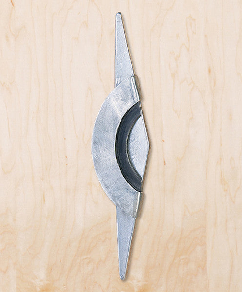 Moderno 19" Entryway Door Pull, Black Iron