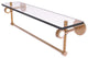 Clearview 22" Glass Shelf and Towel Bar and Dotted Accents, Brushed Bronze