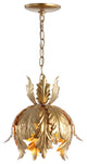 Anne 12" Adjustable Metal Led Pendant, Gold