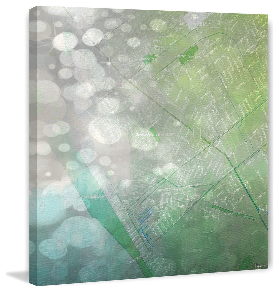 "Venica, CA" Print on Canvas, 24"x24"
