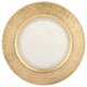 Authentic Gold Leaf Round 13 " Glass Charger Plate