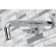 KS8021KL Two-Handle Wall Mount Tub Faucet, Polished Chrome