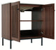 GDF Studio 30" Vintage Bathroom Vanity With Ceramic Sink, Antique Dark Brown