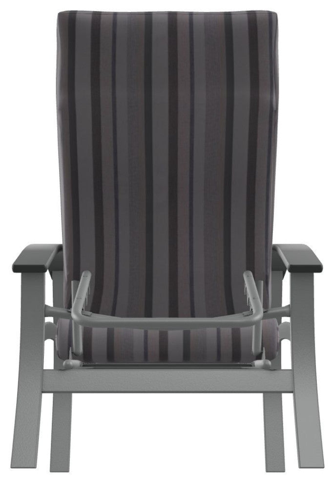 Belle Isle Cushion Outdoor Adjustable Back Chair, Sensory Dove/Graphite
