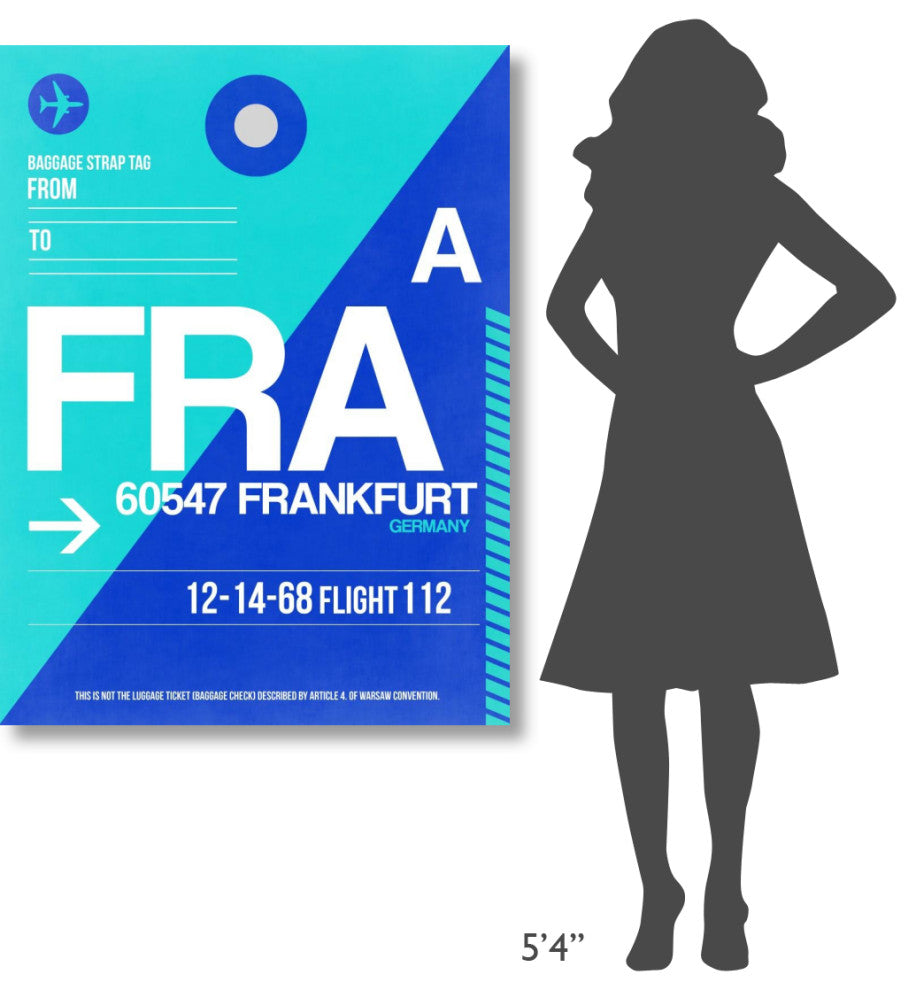 "FRA Frankfurt Luggage Tag 1" Fine Art Print