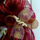 For Unto Us A Child is Born Christmas Deco Mesh Wreath Handmade