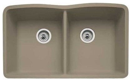 Blanco 441286 Diamond 9-1/2" & 9-1/2" Truffle Undermount Sink