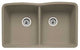 Blanco 441286 Diamond 9-1/2" & 9-1/2" Truffle Undermount Sink
