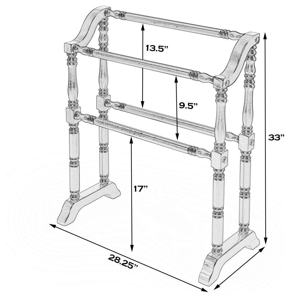 Lillian Blanket Rack, White