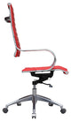 Classics Flees Office Chair High Back, Red