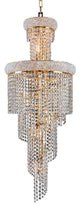 Artistry Lighting Spiral Collection Chandelier 22", Gold