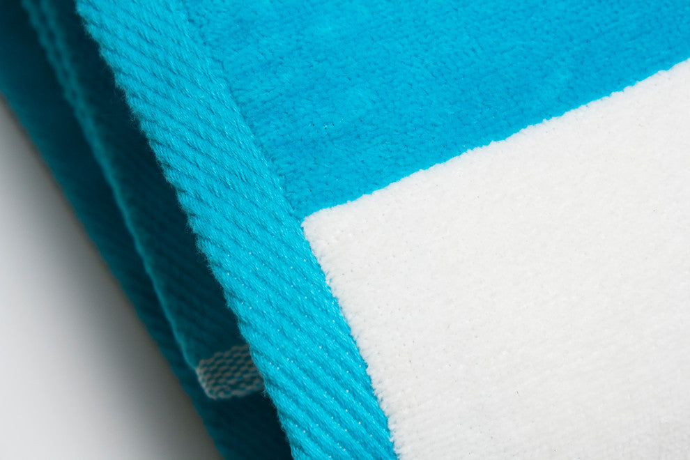 Tropical Cabana 100% Cotton Beach Towel, Aqua