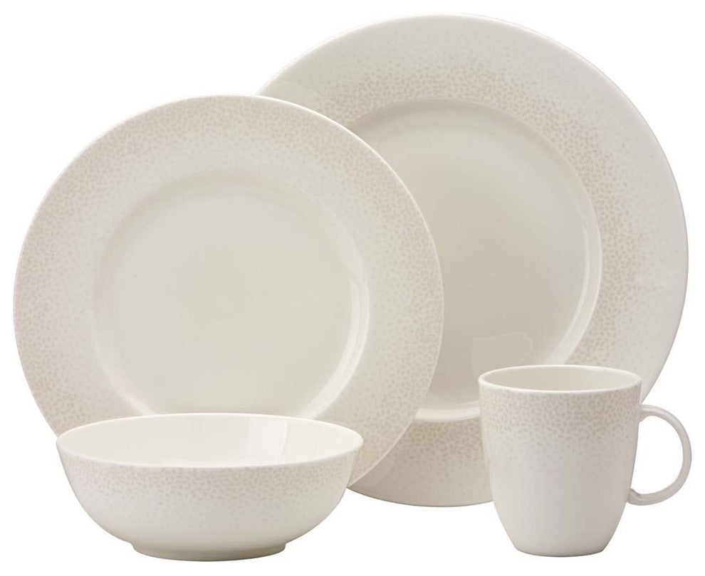 Lenox Effervescent, Simply Fine Collection 4 Piece Dinnerware Set