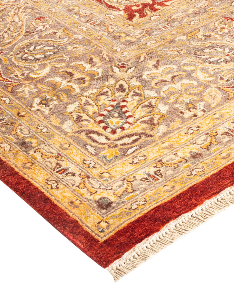 Jhansi, One-of-a-Kind Hand-Knotted Area Rug Red, 8'1"x10'2"