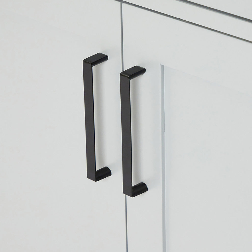 Ariel Hepburn 60" Double Rectangle Sinks Vanity, Carrara Quartz