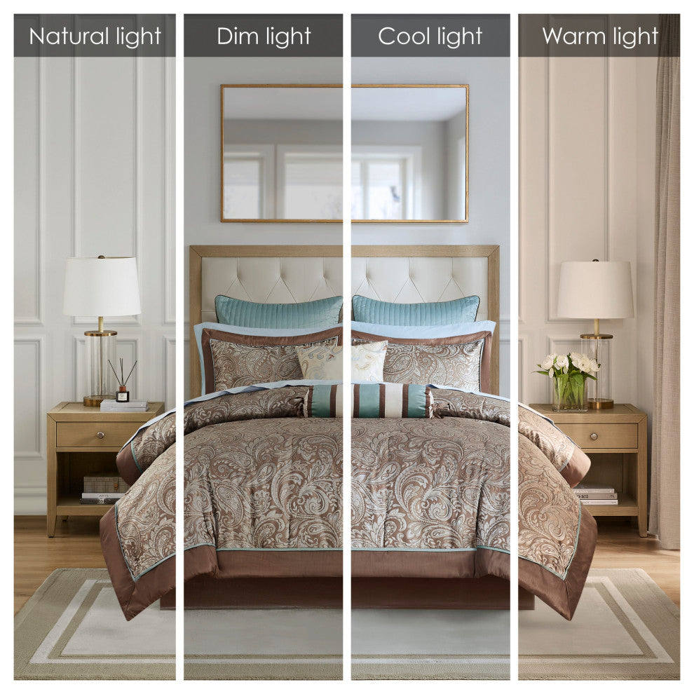 Madison Park Jacquard 12-Piece Set, King