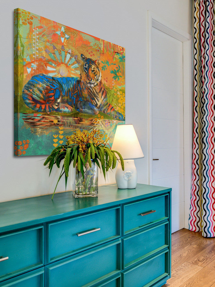 "South China Tiger" Painting Print on Canvas by Evelia