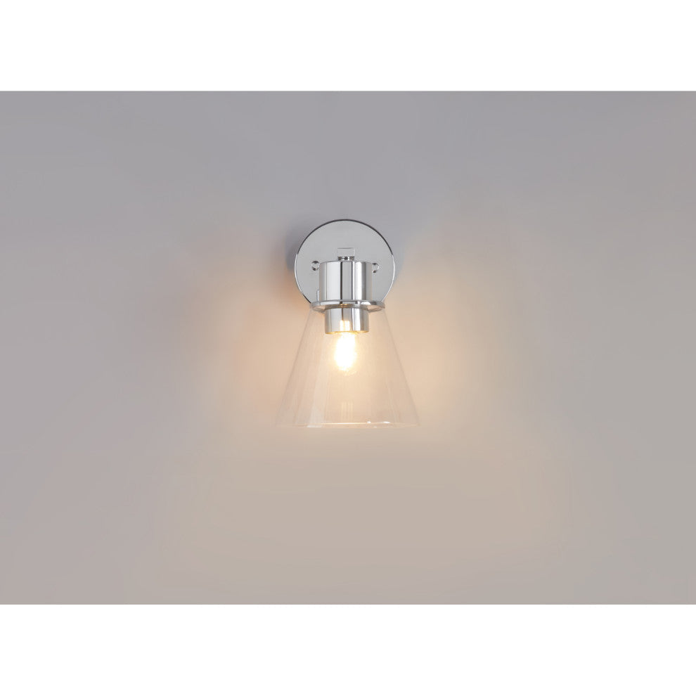 Vanity With Mirror, Sconce and Faucet Included, White, 60"
