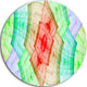 Light Red And Green Flower Grid, Abstract Disc Metal Wall Art, 36"