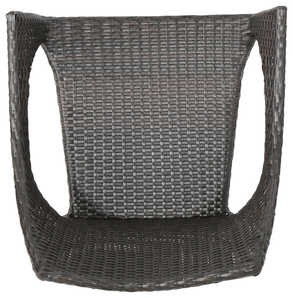 GDF Studio 3-Piece Clayton Outdoor Multibrown Wicker Bistro Set