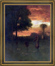 George Inness Sunset Framed Premium Canvas Print, 20"x25"