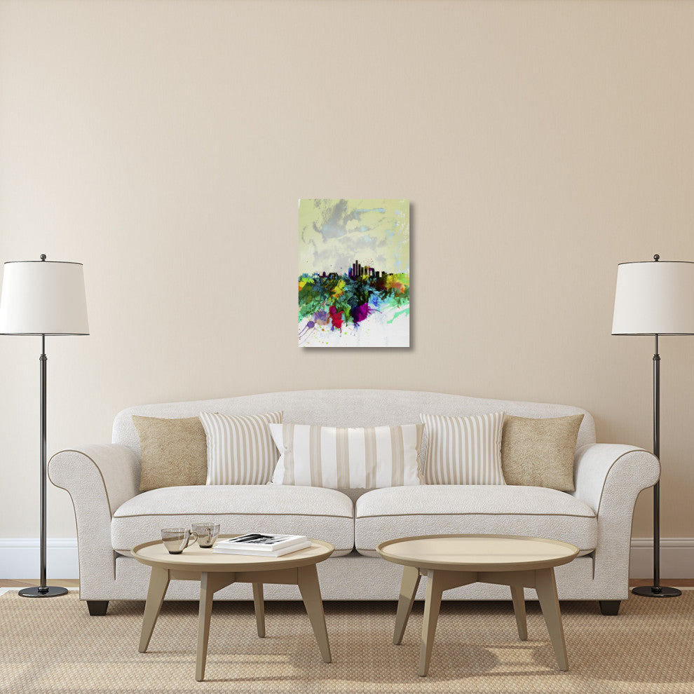 "Beijing Watercolor Skyline" Fine Art Print