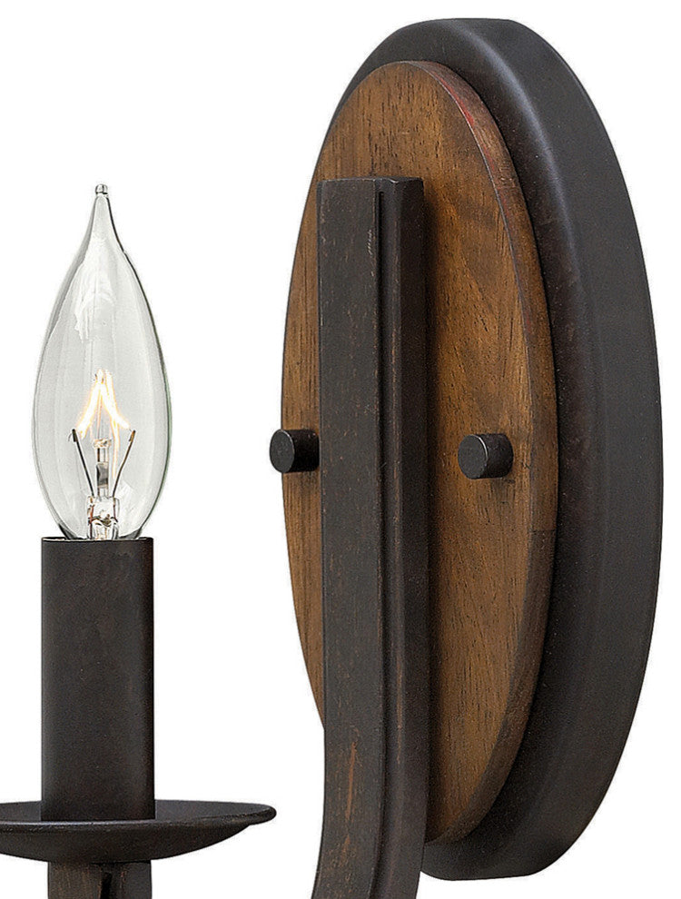 Fredrick Ramond Bastille Small Single Light Sconce, Vintage Bronze