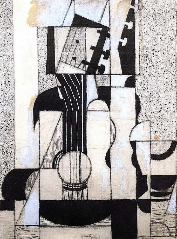 Juan Gris Still Life with Guitar - 21" x 28" Premium Canvas Print