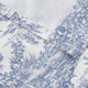 Victoria Park Toile Panel Pair Curtains With Tiebacks, Blue, 68"x63"