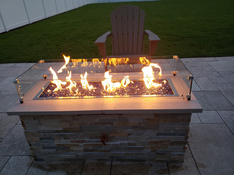20" Low Profile H Burner and Complete Basic Propane Fire Pit Kit
