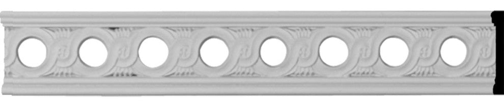 2 1/4"H x 3/8"P x 78"L Pearl Pierced Moulding
